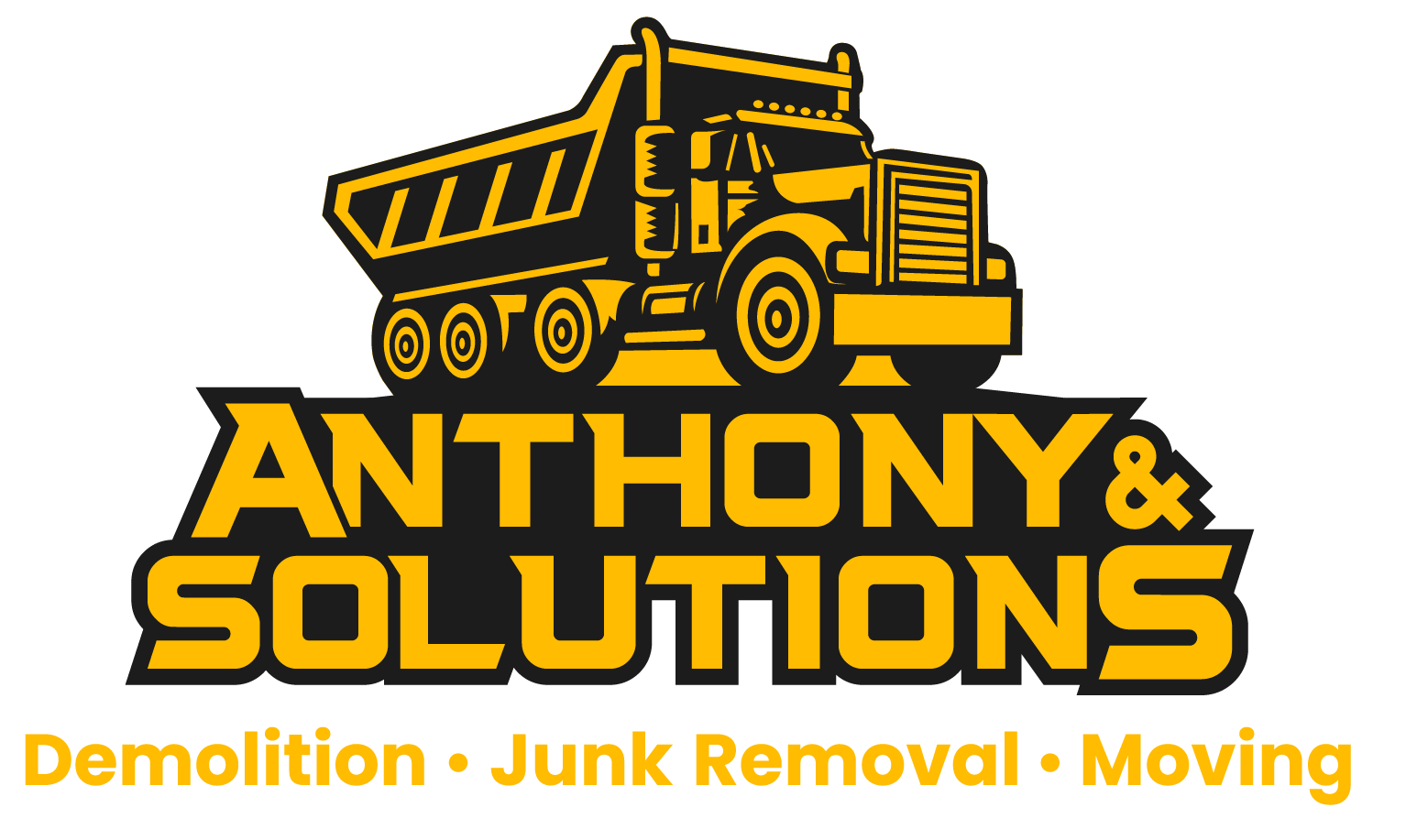 LOGO ANTHONY & SOLUTIONS - YELLOW TAG LINE